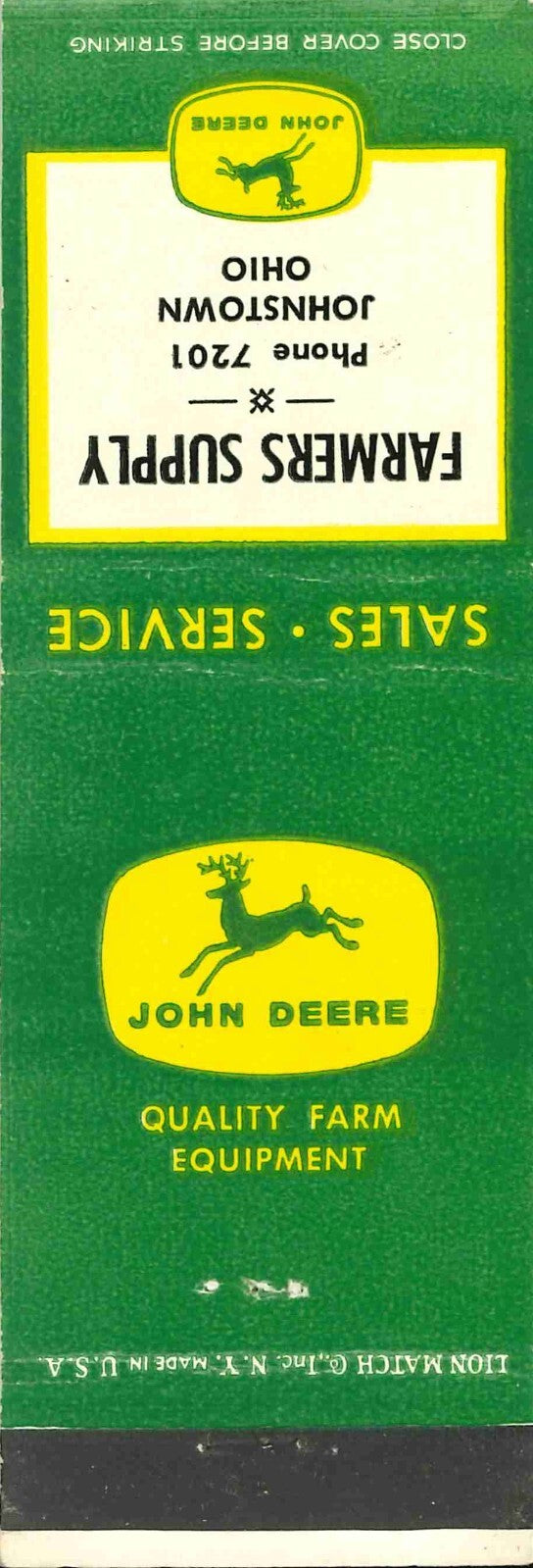 John Deere Matchbook 4 Leg Farmers Supply Johnstown Ohio