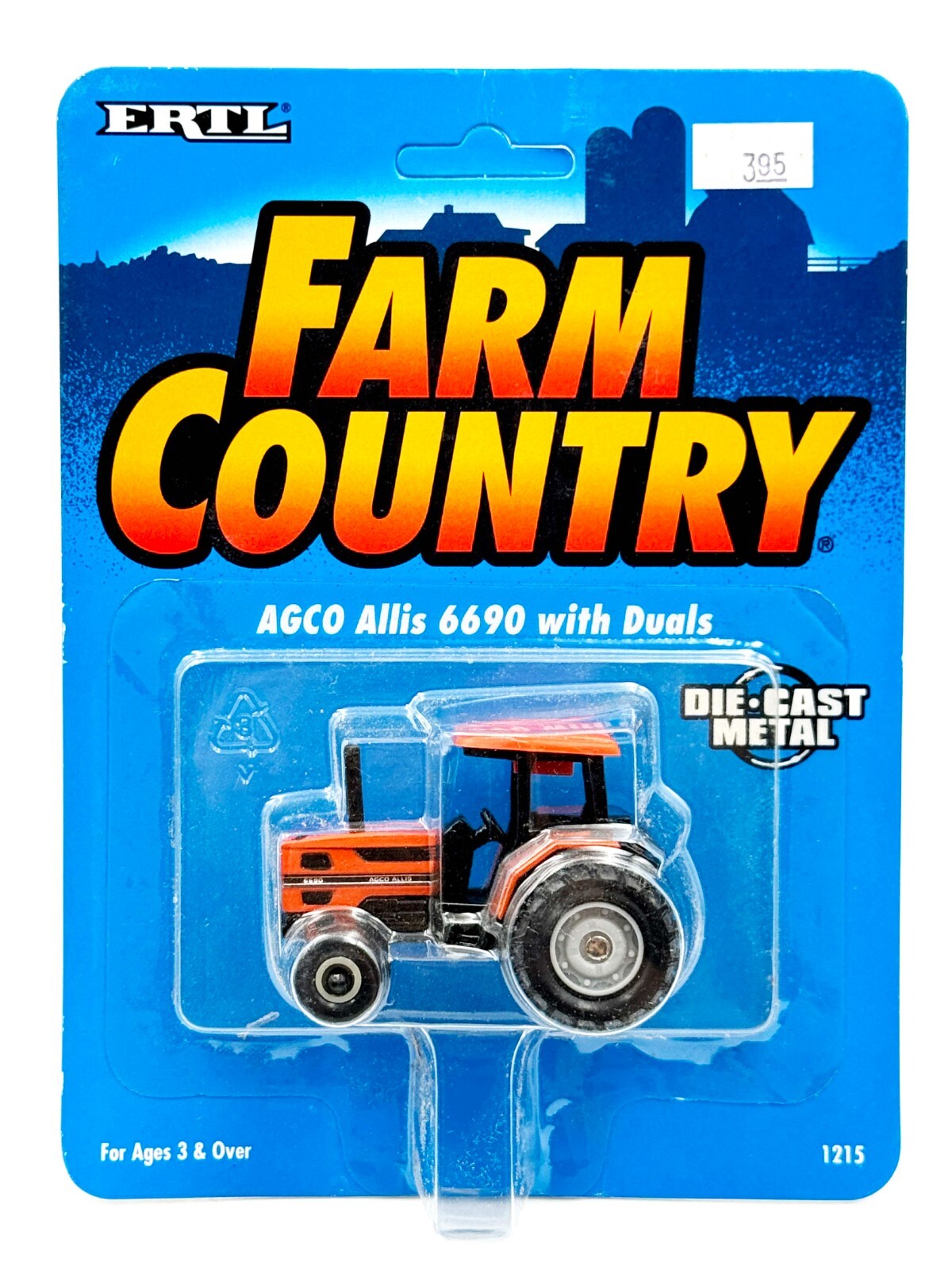 1/64 AGCO Allis 6690 Tractor With 4 Post Rops & Dual Rear Wheels