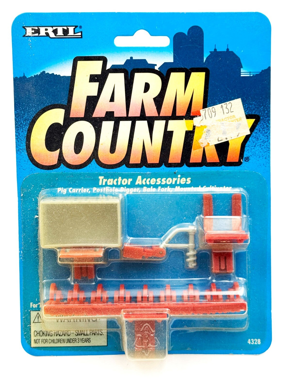 1/64 Allis Orange Tractor Accessories, Blade, Blower, Mower, Sprayer