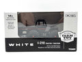 1/64 White 4-210 4wd Tractor With Duals & Red Stripe Decal, Black Chase Unit