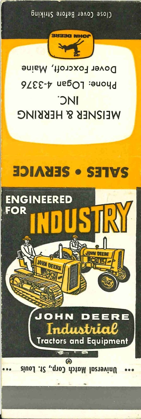 John Deere Matchbook 440 Industrial  Meisner & Herring Inc Dover Foxcroft Maine