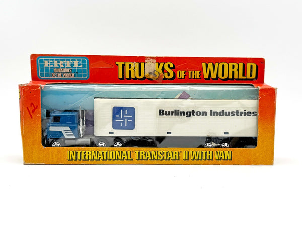 1/64 Trucks of the World International Transtar II w/ Van Burlington Industries