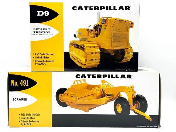 1/25 Caterpillar D9 w/ Cable Control and No. 491 Scraper Set