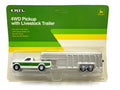1/64 John Deere 4WD Pickup with Gooseneck Livestock Trailer