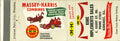 Matchbook Cover Massey Harris Combines E W Haldeman Doylestown Pennsylvania
