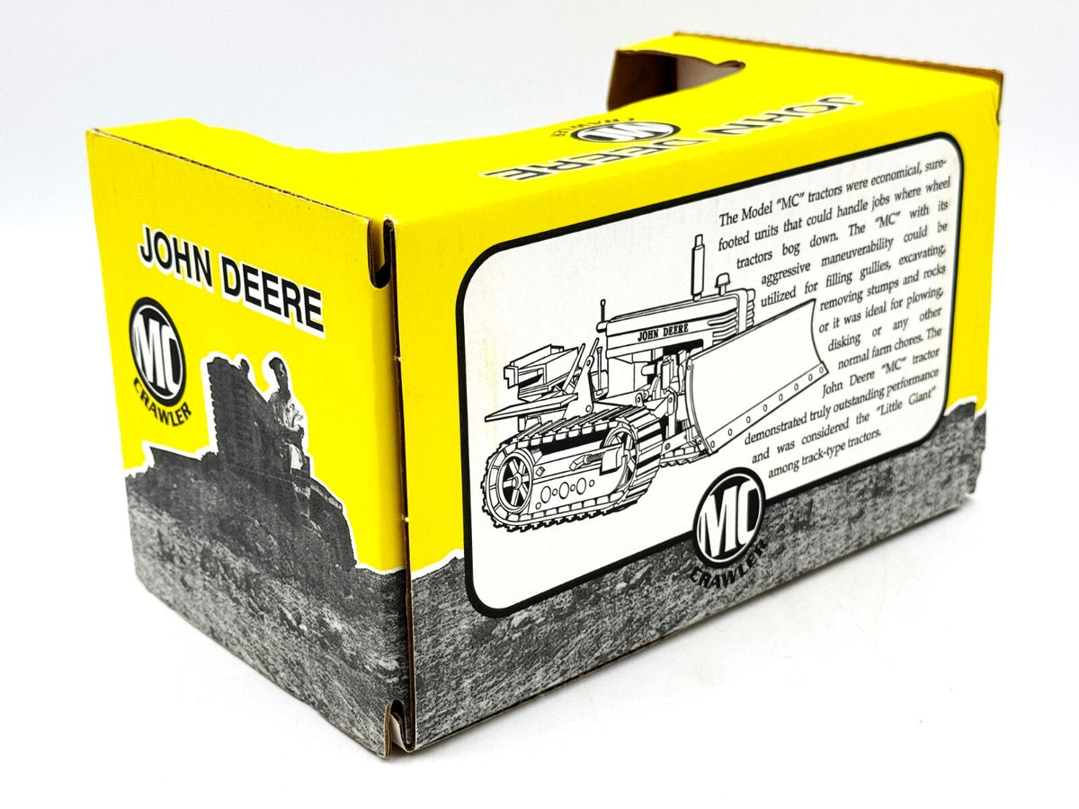 1/16 John Deere MC Industrial Yellow Crawler With Blade, Rubber Tracks