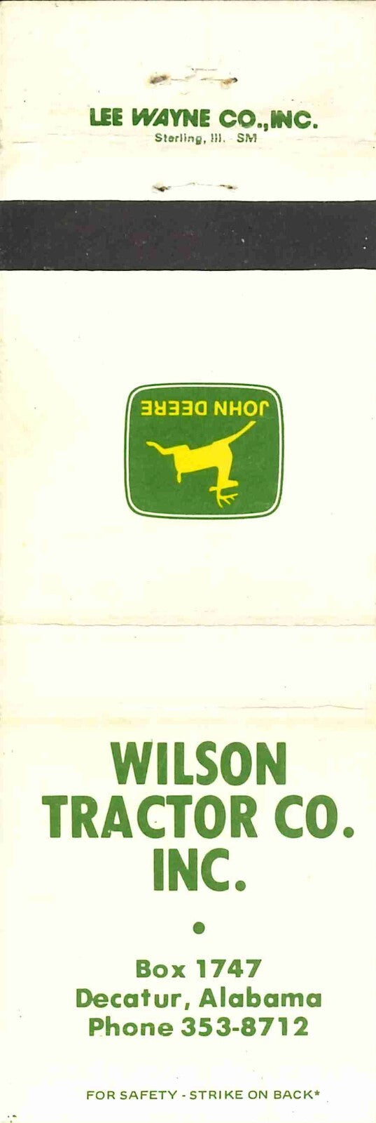 John Deere Matchbook 2 Leg Wilson Tractor Co Decatur Alabama