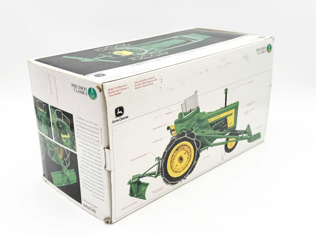 1/16 John Deere 720 Tractor With Loader, Blade, Heat Houser & Chains, Precision
