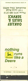 John Deere Matchbook 2 Leg Oaklief Sales & Service Mansfield Ohio