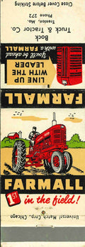 Matchbook Cover Farmall 400 Bock Truck Tractor Trenton Missouri