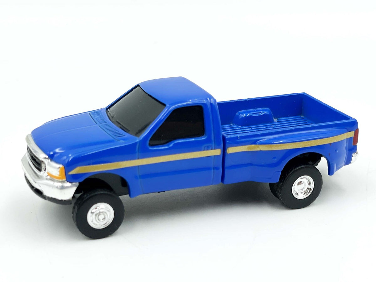 1/64 Ford F-350 Blue w/ Gold Stripe