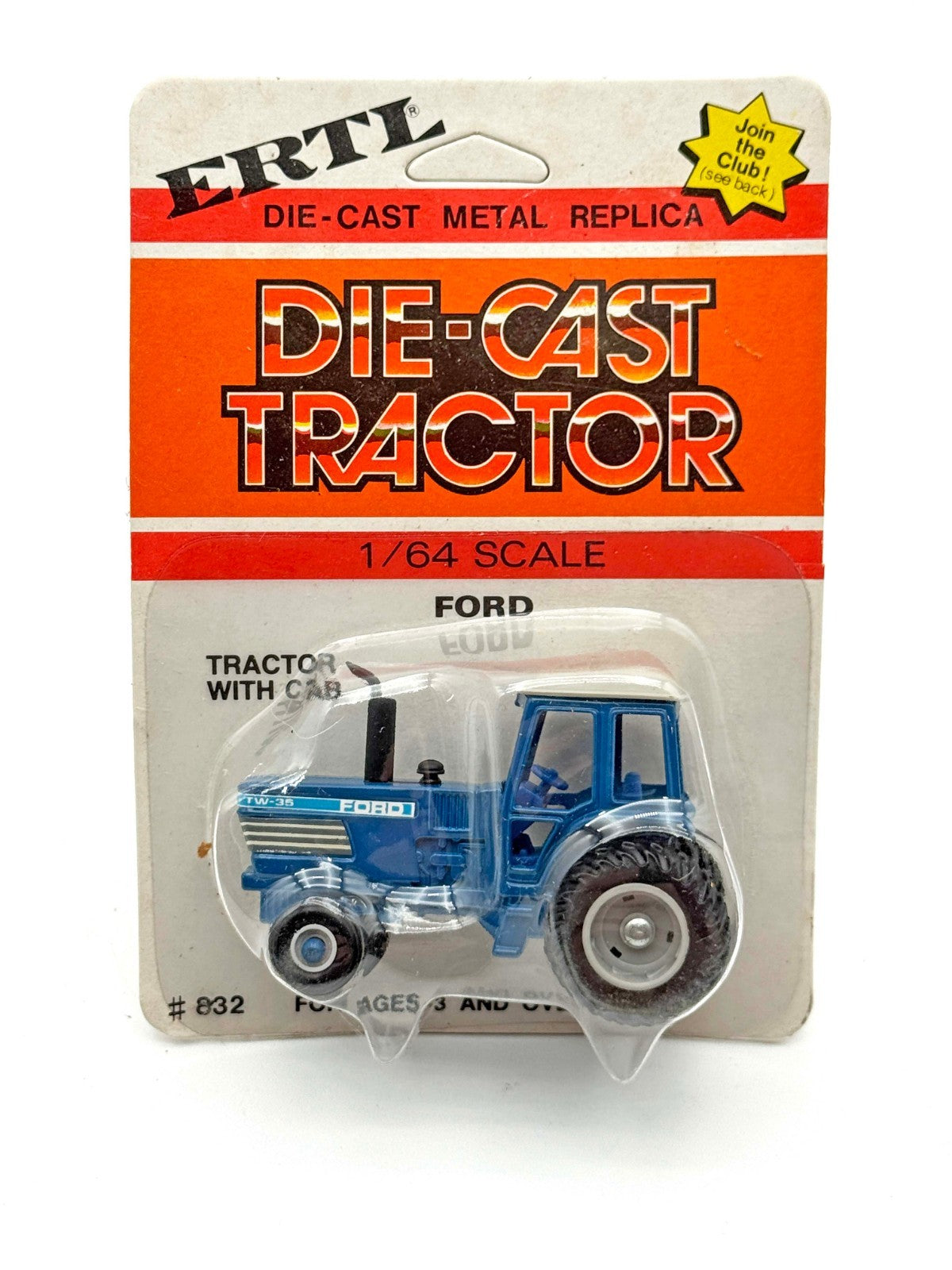 1/64 Ford TW-35 Tractor With Blue Stripe