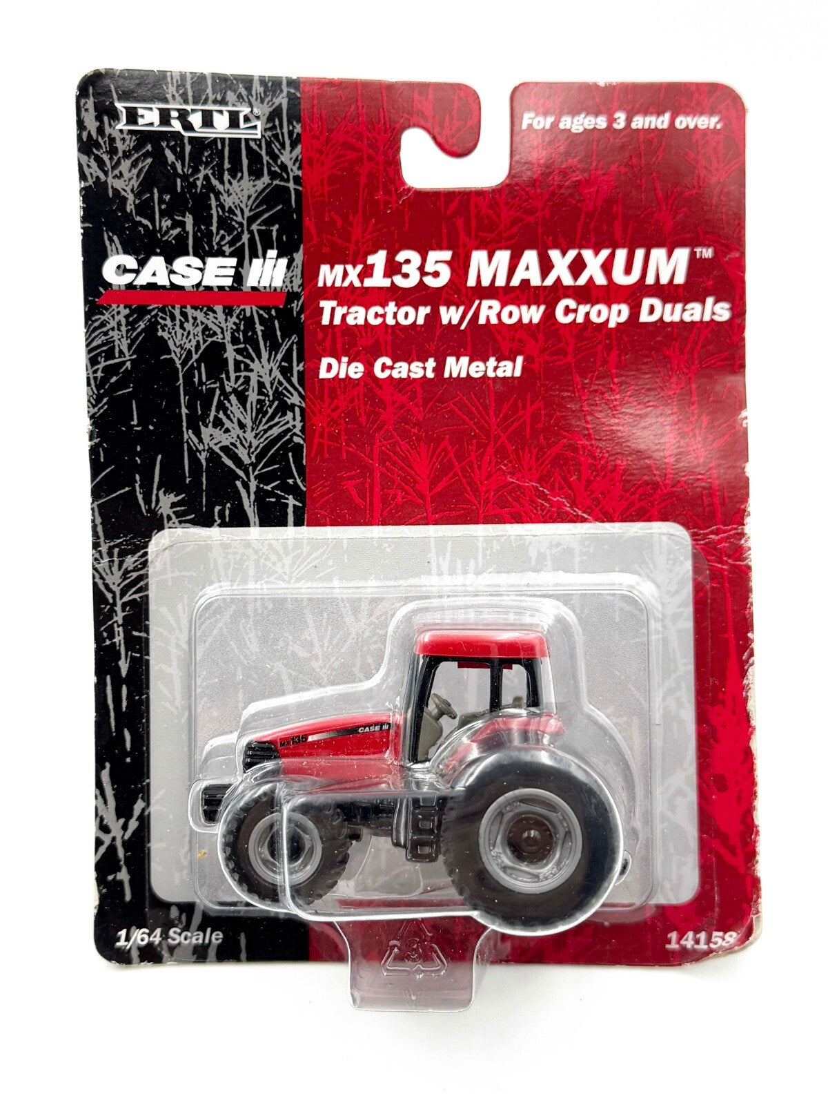 1/64 Case Ih Mx135 Maxxum Tractor With Row Crop Duals & Front Wheel Assist