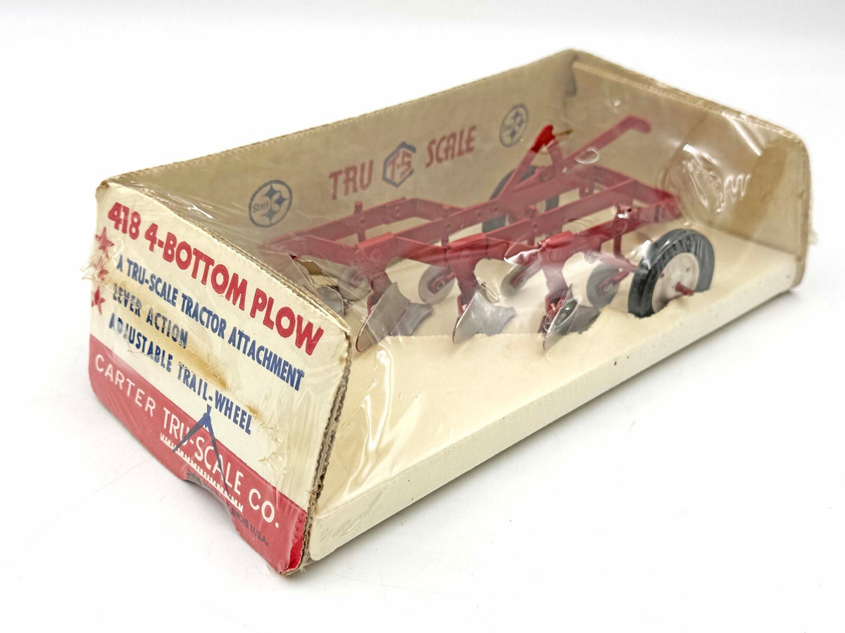 1/16 Tru Scale Four Bottom Plow in Bubble Box