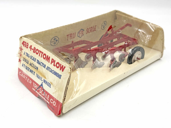 1/16 Tru Scale Four Bottom Plow in Bubble Box