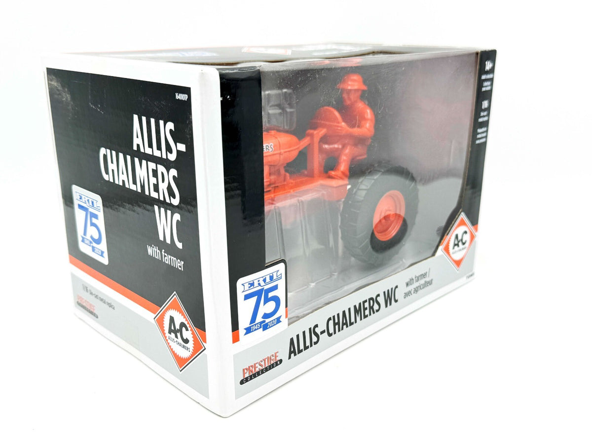 1/16 Allis Chalmers WC Tractor With Man, Ertl 75th Anniversary Black Box
