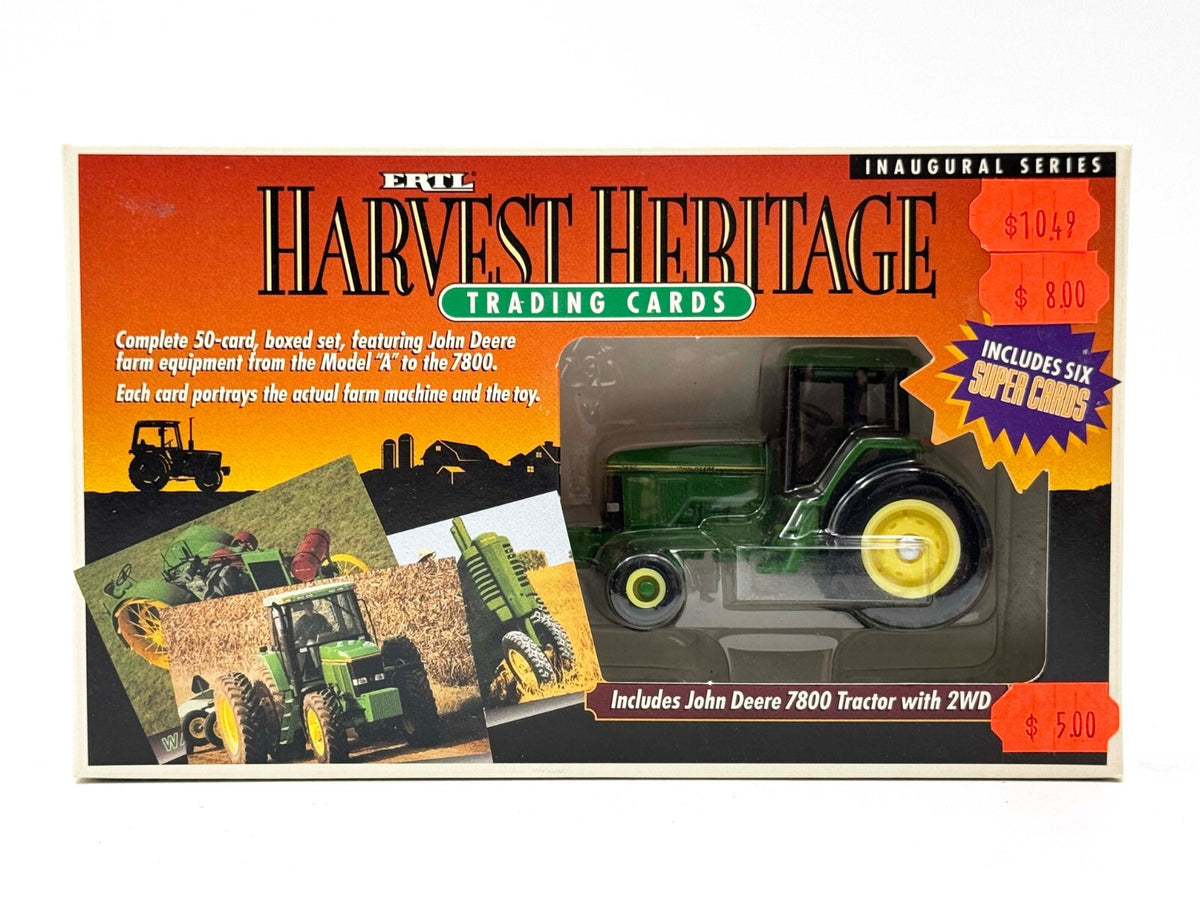 1/64 John Deere 7800 Tractor With Trading Cards