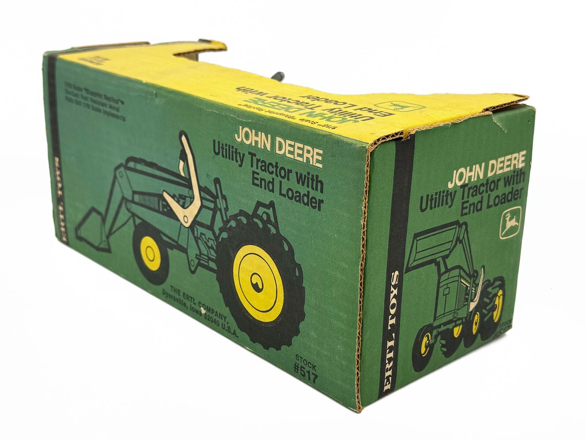 1/16 John Deere Utility Tractor w/ Loader in  Yellow Top Box