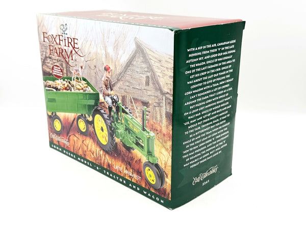 1/16 John Deere Model B Tractor And Wagon, Fox Fire Farms Late Harvest