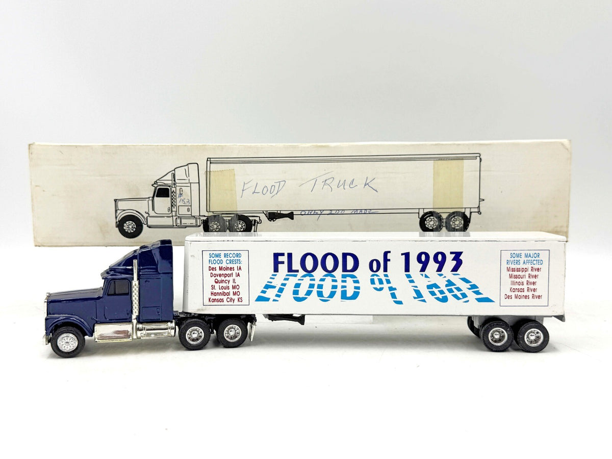 1/64 International Flood of 1993 Ertl Semi Truck Trailer A019