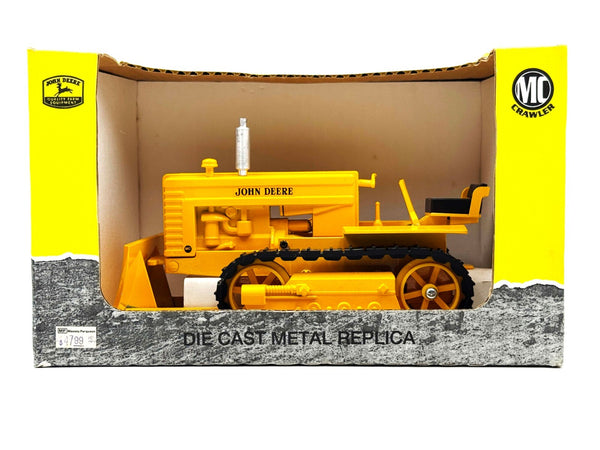 1/16 John Deere MC Industrial Yellow Crawler With Blade, Rubber Tracks