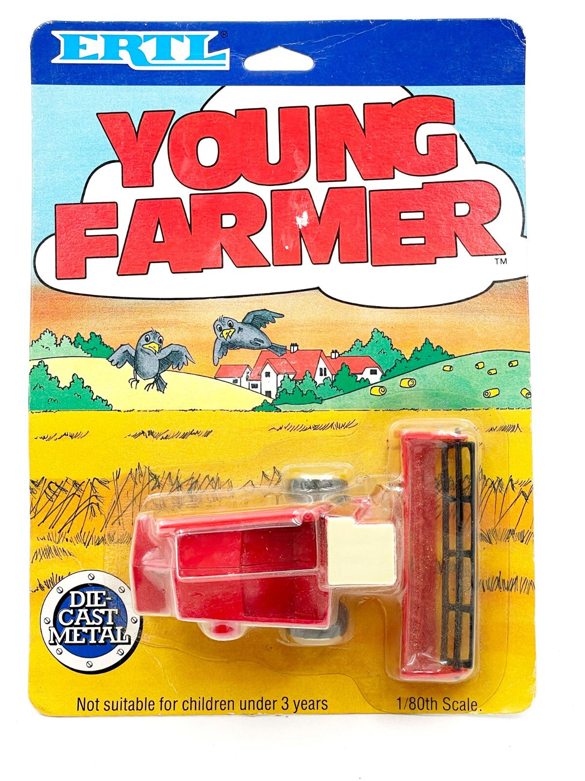 1/80 International Harvester 1400 Series Combine W/ Grain Head On Young Farmer P