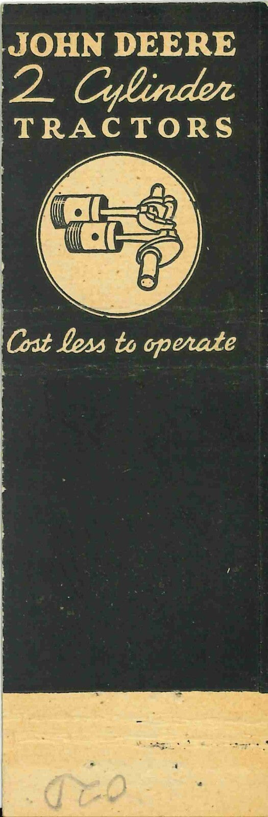 John Deere Matchbook Cover QFE Edward Arnold Lisle New York