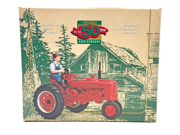 1/16 Farmall H Tractor With Farmer, Ertl 50th Anniversary