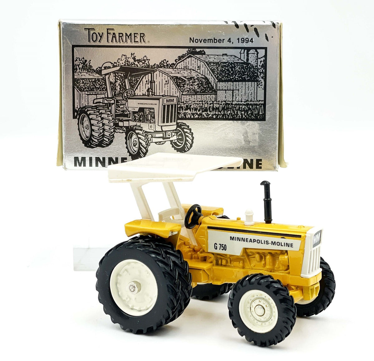 1/43 Minneapolis Moline G 750 Tractor With Dual Rear Wheels & Canopy Top, Nation
