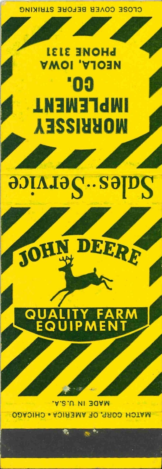 John Deere Matchbook QFE Stripe Morrissey Implement CO Neola Iowa