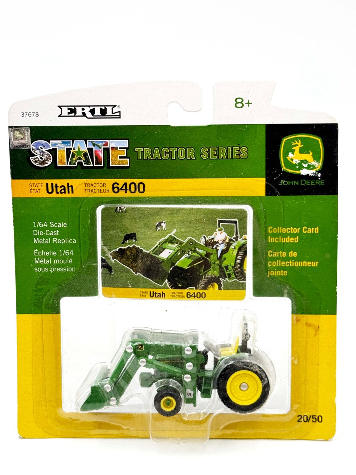 1/64 Utah John Deere 6400 State Tractor Series Edition