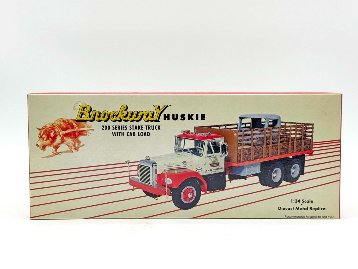 1/34 Brockway Huskie 200 Series Stake Truck w/ Cab Laod