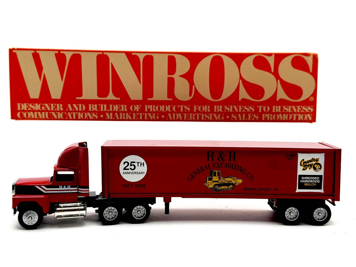 1/64 Winross Truck Semi H & H Excavating A041