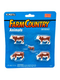 1/64 Farm Country Animal Set Hereford Cattle w/ Calf