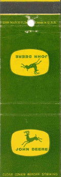 John Deere Matchbook Cover 4 Leg McMurray Motor Co New Tazewell TN