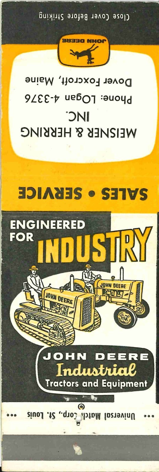 John Deere Matchbook 440 Industrial  Meisner & Herring Inc Dover Foxcroft Maine