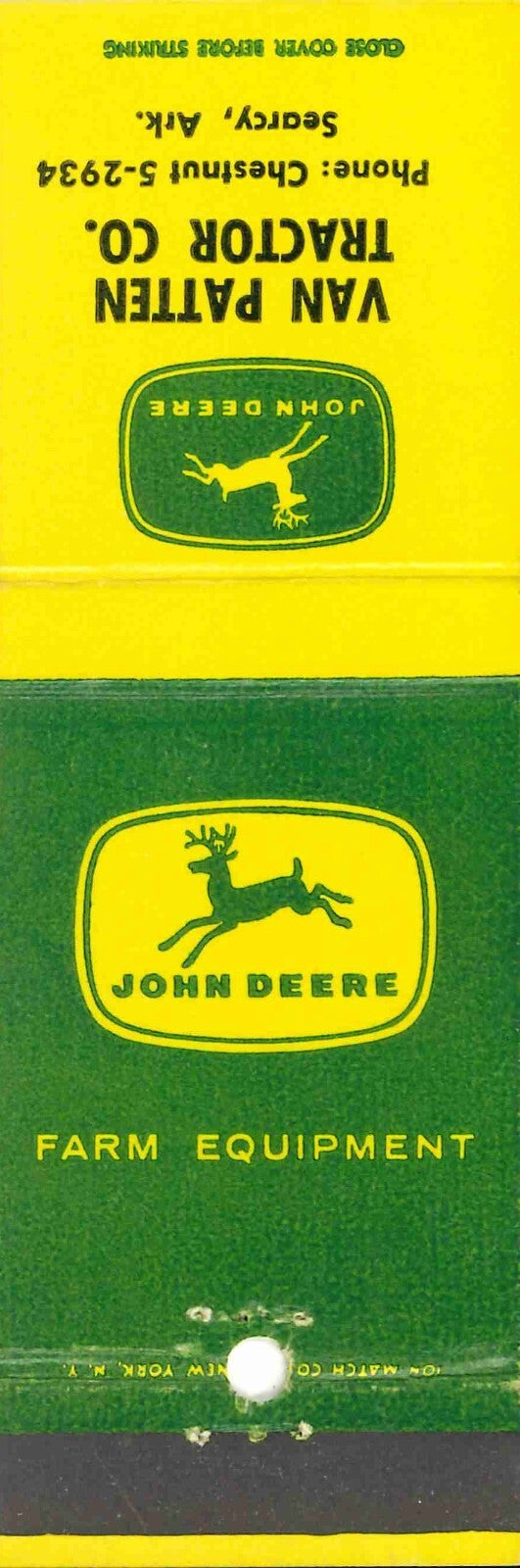 John Deere Matchbook 4 Leg Van Patten Tractor CO Searcy Arkansas