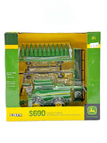 1/64 John Deere S690 Tracked Combine With Header Cart