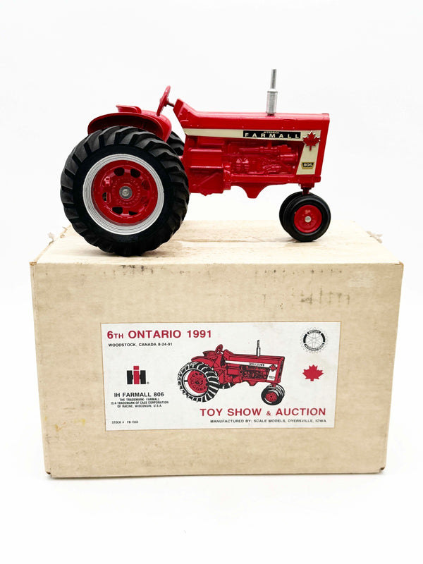1/16 International Harvester Farmall 806 Narrow Front Tractor, Ontario 1991