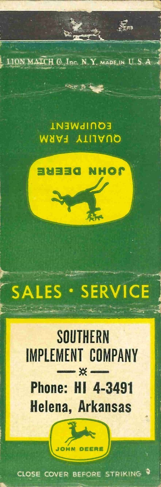 John Deere Matchbook 4 Leg Southern Implement Company Helena Arkansas