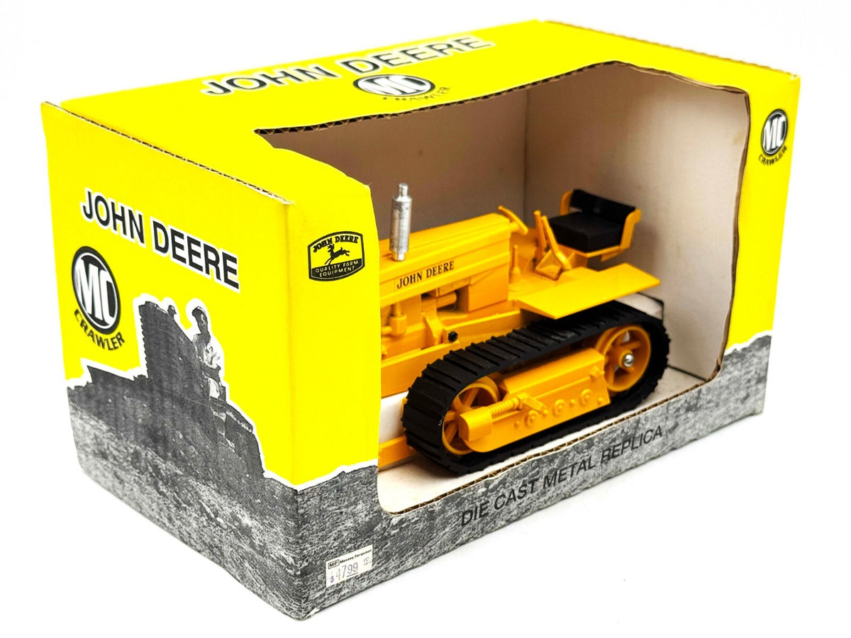 1/16 John Deere MC Industrial Yellow Crawler With Blade, Rubber Tracks