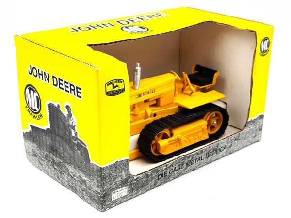 1/16 John Deere MC Industrial Yellow Crawler With Blade, Rubber Tracks