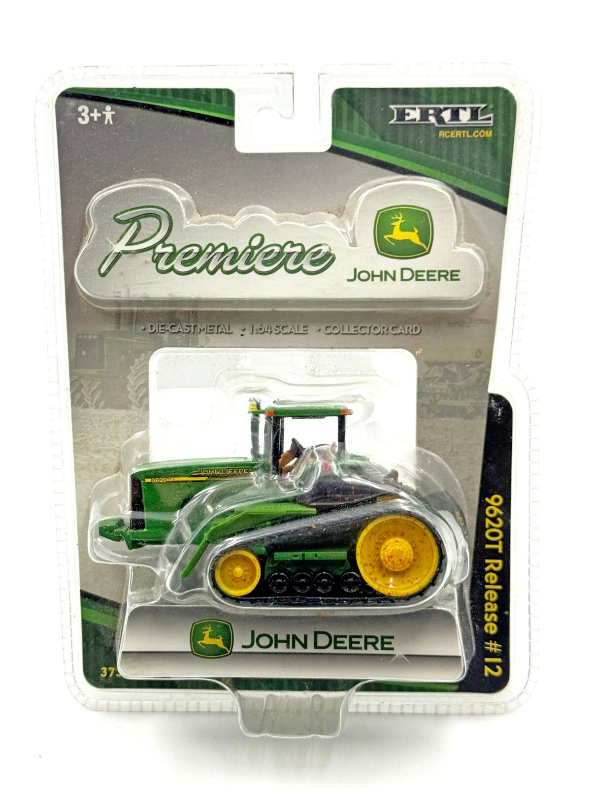 1/64 John Deere 9620T Muddy Tractor With Tracks, Premiere Series #12