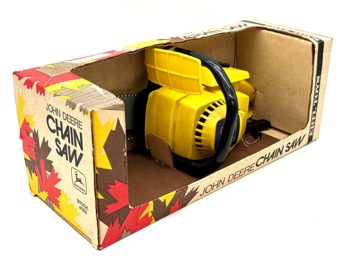 Toy John Deere Chainsaw in Box