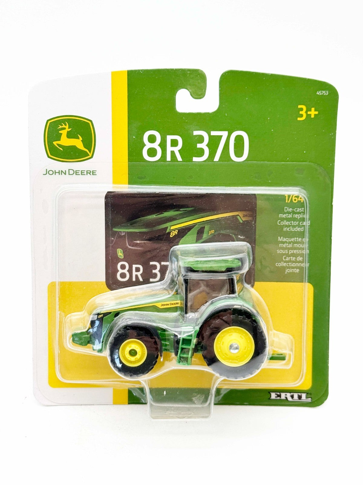 1/64 John Deere 8R 370 Tractor With Front Wheel Assist