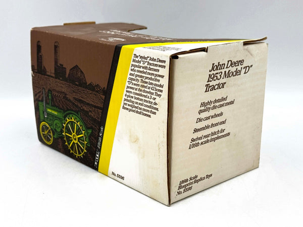 1/16 John Deere Model D Tractor On Steel, Collectors Edition