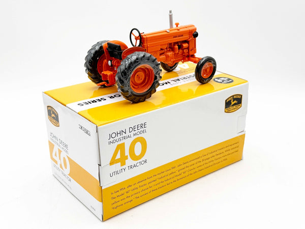 1/16 John Deere 40 Industrial RARE Orange Two Cylinder Club