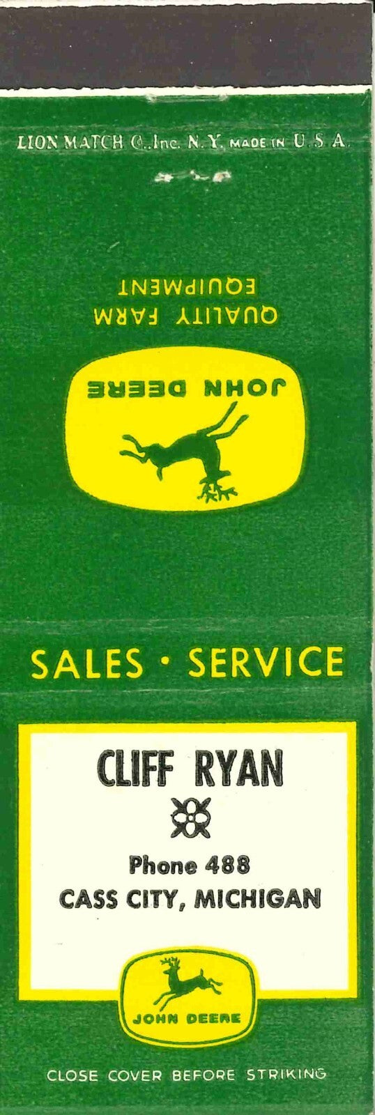 John Deere Matchbook 4 Leg Cliff Ryan Cass City Michigan