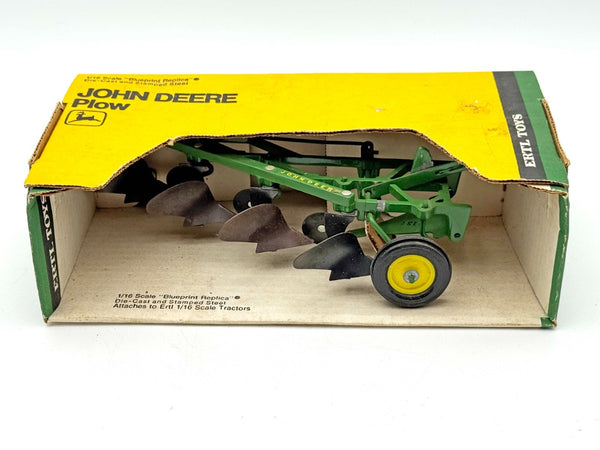 1/16 John Deere 4 Bottom Plow in Yellow To Box