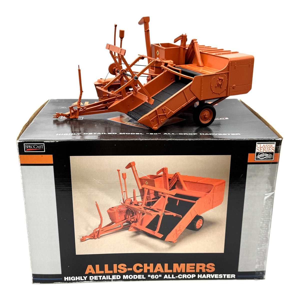 1/16 Allis Chalmers Model 60 All Crop Pull Type Combine w/ Engine